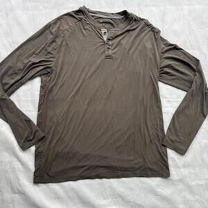 Free Fly Shirt Mens XL Green Bamboo Henle Long Sleeve Performance Pullover Top